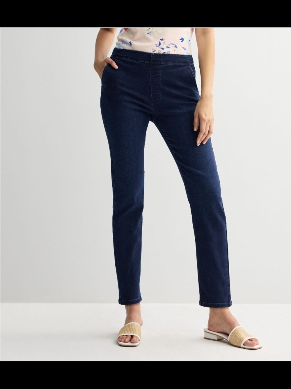 croft & barrow Dark Navy Straight-Leg Women's Jeans